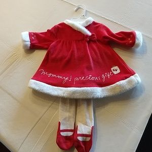 Girl's velvet Christmas dress